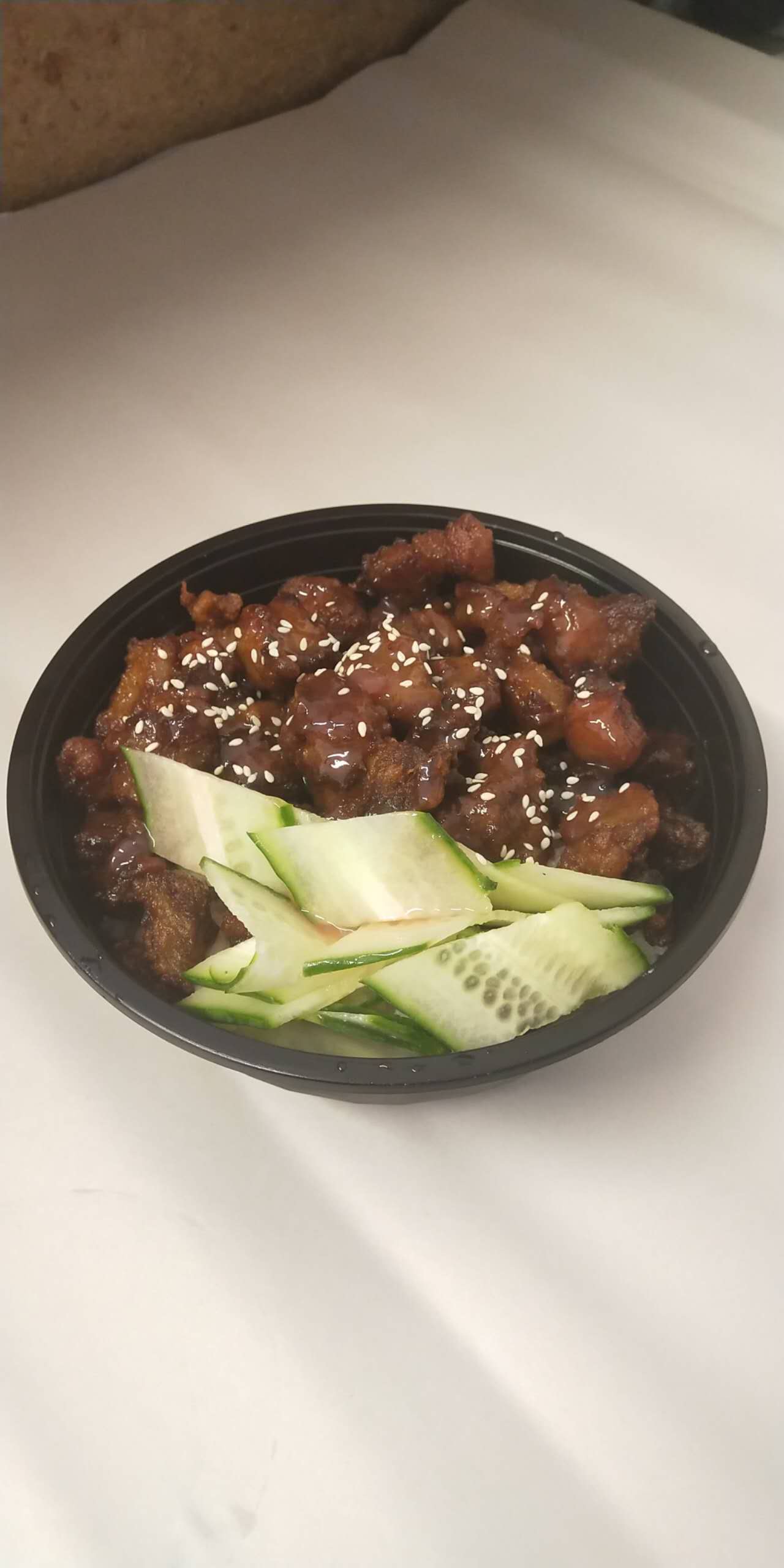 Sweet Sour Pork on rice
