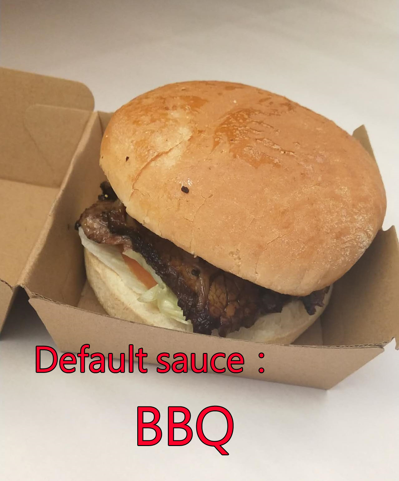 Handcrafted steak burger